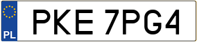 Trailer License Plate